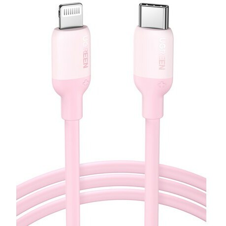 Кабель USB Type-C - Lightning, 1м, UGREEN US387 Pink - 60625