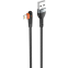 Кабель USB - Lightning, 1м, LDNIO LS561 Black/Orange - LD_C3801