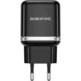 Сетевое зарядное устройство Borofone BA36A Hight Speed Black (6931474715968)