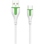 Кабель USB - USB Type-C, 1м, LDNIO LS571 White/Green - LD_C3814