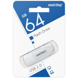 USB Flash накопитель 64Gb SmartBuy Scout White (SB064GB2SCW)