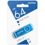 USB Flash накопитель 64Gb SmartBuy Twist Blue (SB064GB2TWB)