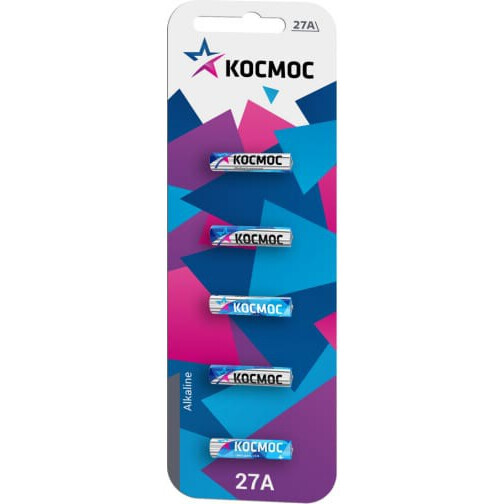 Батарейка КОСМОС KOC27A5BL (27A, 5 шт.)