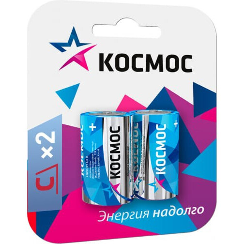 Батарейка КОСМОС KOCLR14MAX2BL (LR14, 2 шт.)