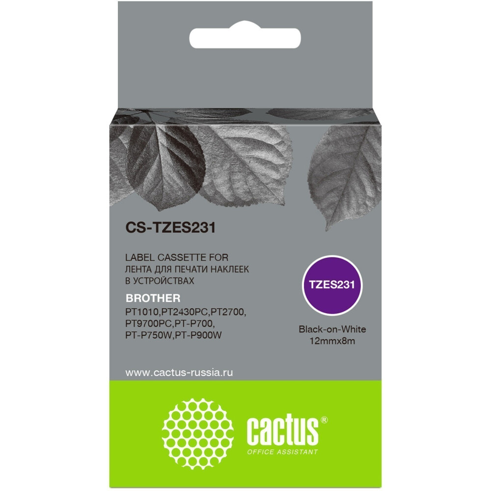 Ленточный картридж Cactus CS-TZES231