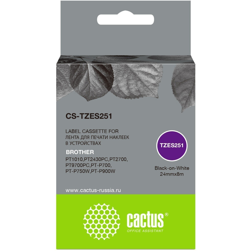 Ленточный картридж Cactus CS-TZES251