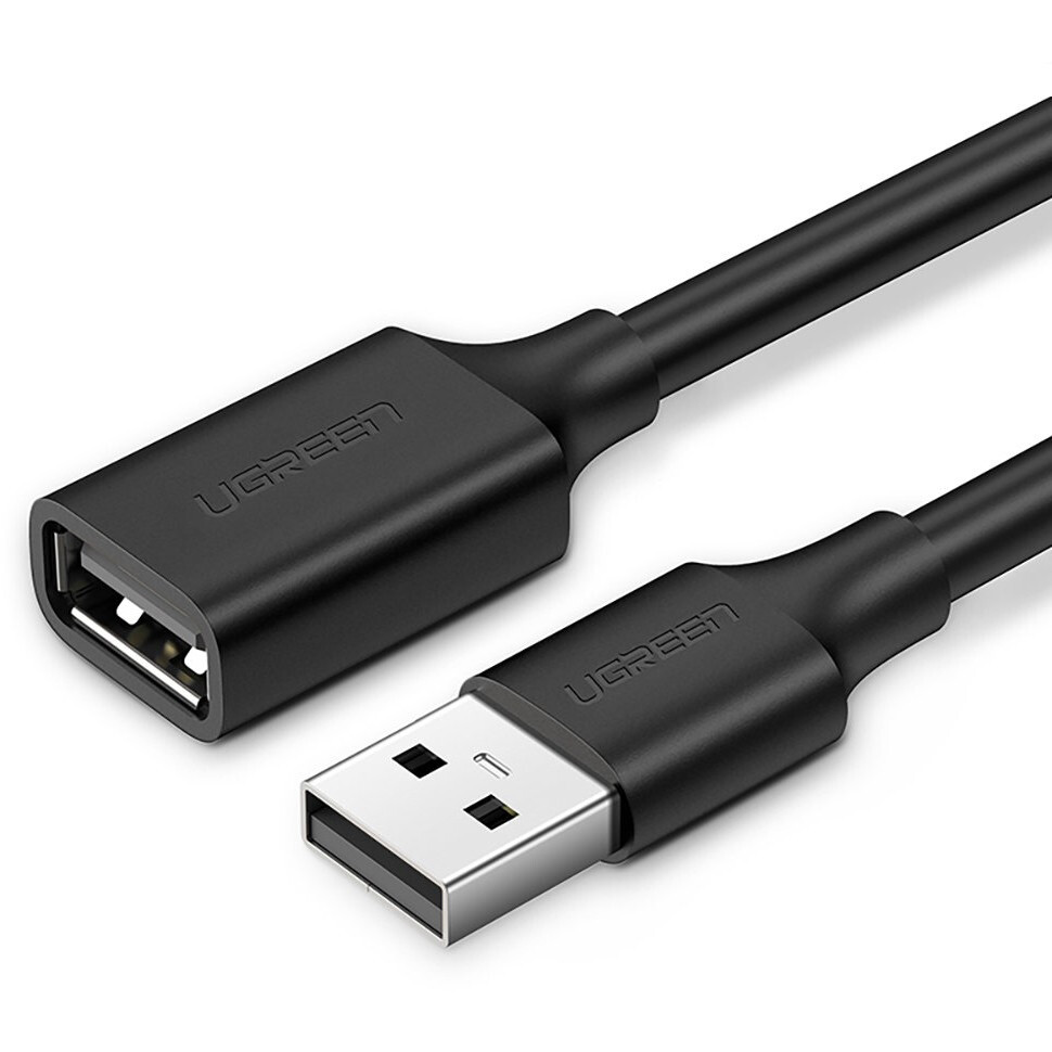 Кабель удлинительный USB A (M) - USB A (F), 2м, UGREEN US103 - 10316