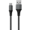 Кабель USB A (M) - microUSB B (M), 1м, Accesstyle AM24-F100M Black/Grey - AM24-F100M Black-Gray