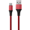 Кабель USB A (M) - microUSB B (M), 1м, Accesstyle AM24-F100M Red/Black - AM24-F100M Red+black