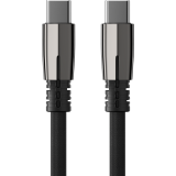 Кабель USB Type-C - USB Type-C, 1м, Accesstyle CC50-F100LED Black