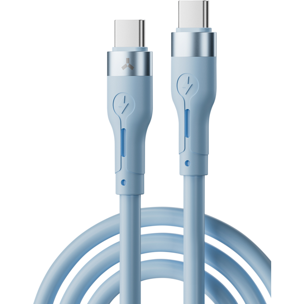 Кабель USB Type-C - USB Type-C, 1м, Accesstyle CC30-S100 Blue