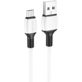 Кабель USB A (M) - microUSB B (M), 1м, Borofone BX84 White (6974443386790)