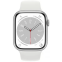 Умные часы Apple Watch Series 8 45mm Silver Aluminum Case with White Sport Band M/L (MP6Q3LL/A) - фото 2