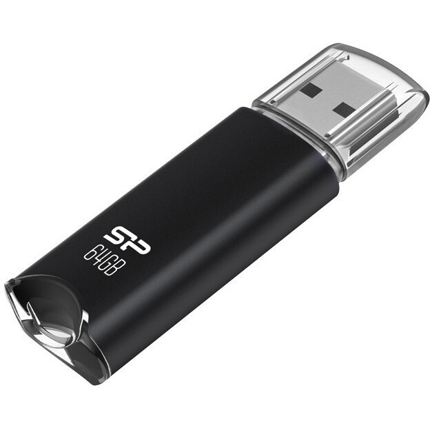 USB Flash накопитель 64Gb Silicon Power Helios H02 Black (SP064GBUF2H02V1K)