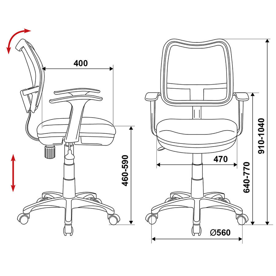 Кресло детское бюрократ ch w797 pk tw 13a розовый