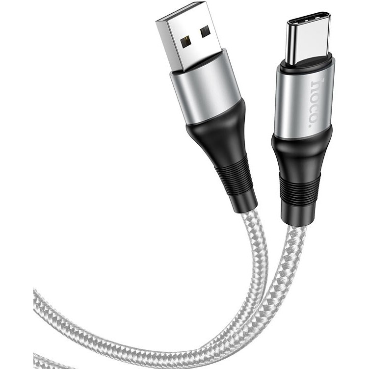 Кабель USB - USB Type-C, 1м, HOCO X50 Gray (HC-34242)