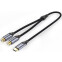 Кабель USB Type-C - 2x RCA (F), 1м, Vention BGVHF