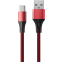 Кабель USB - USB Type-C, 1м, Accesstyle AC30-F100M Black/Red