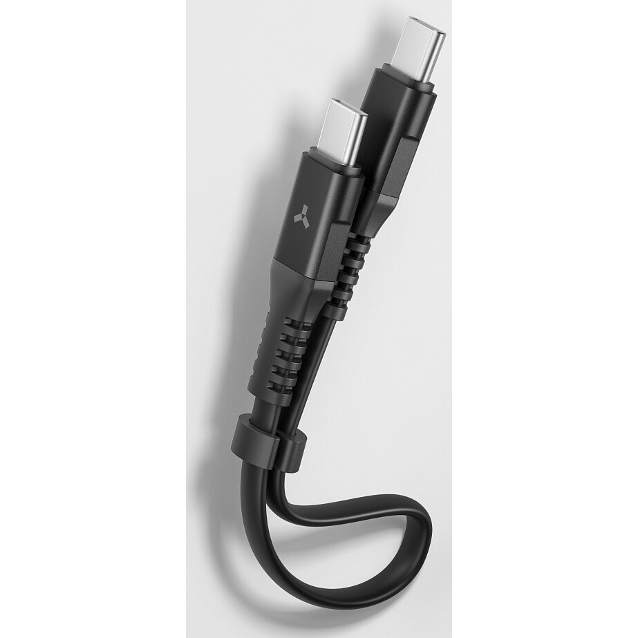 Кабель USB Type-C - USB Type-C, 0.3м, Accesstyle CC30-TF30 Black