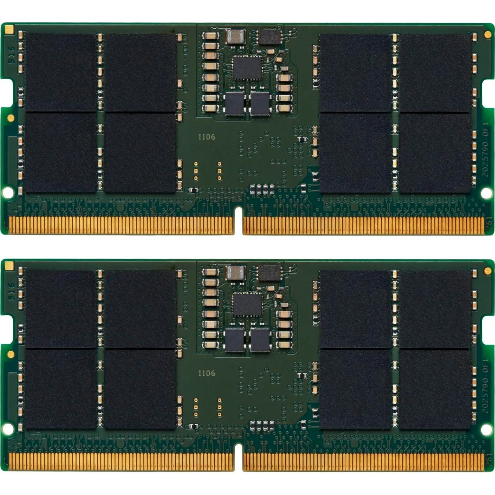 Оперативная память 32Gb DDR5 4800MHz Kingston SO-DIMM (KVR48S40BS8K2-32) (2x16Gb KIT)