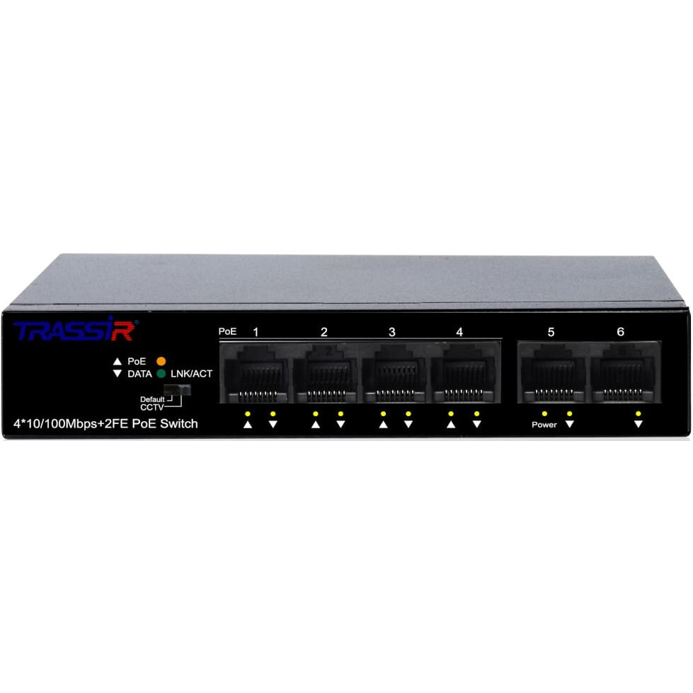 Коммутатор (свитч) TRASSIR TR-NS1106-60-4POE