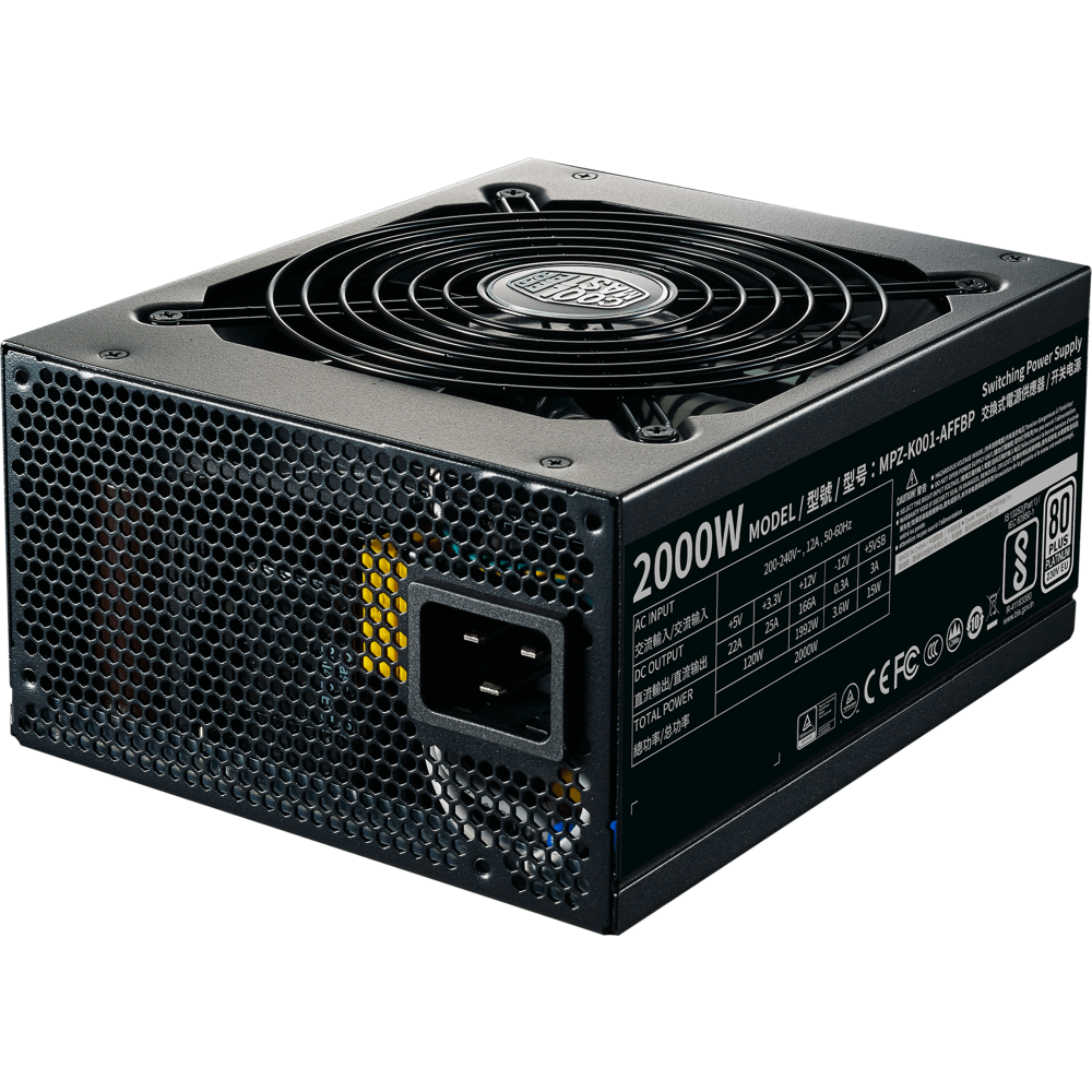 Блок питания 2000W Cooler Master M2000 Platinum (MPZ-K001-AFFBP-EU): купить  в интернет магазине Регард Москва: цена, характеристики, описание, отзывы