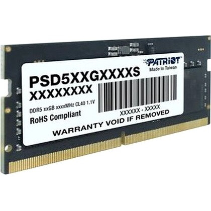 Оперативная память 16Gb DDR5 5600MHz Patriot Signature SO-DIMM (PSD516G560081S)