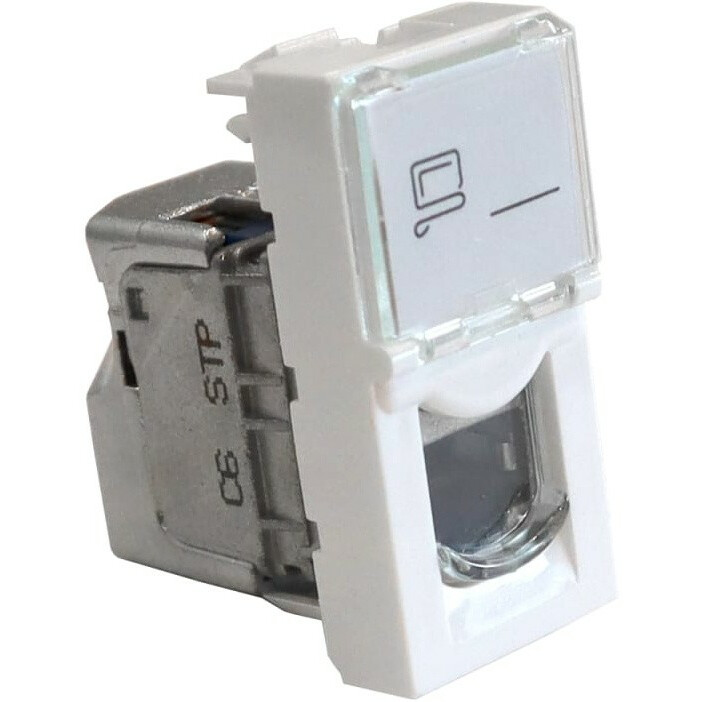 Вставка RJ-45 Lanmaster LAN-SIP-22S6-WH