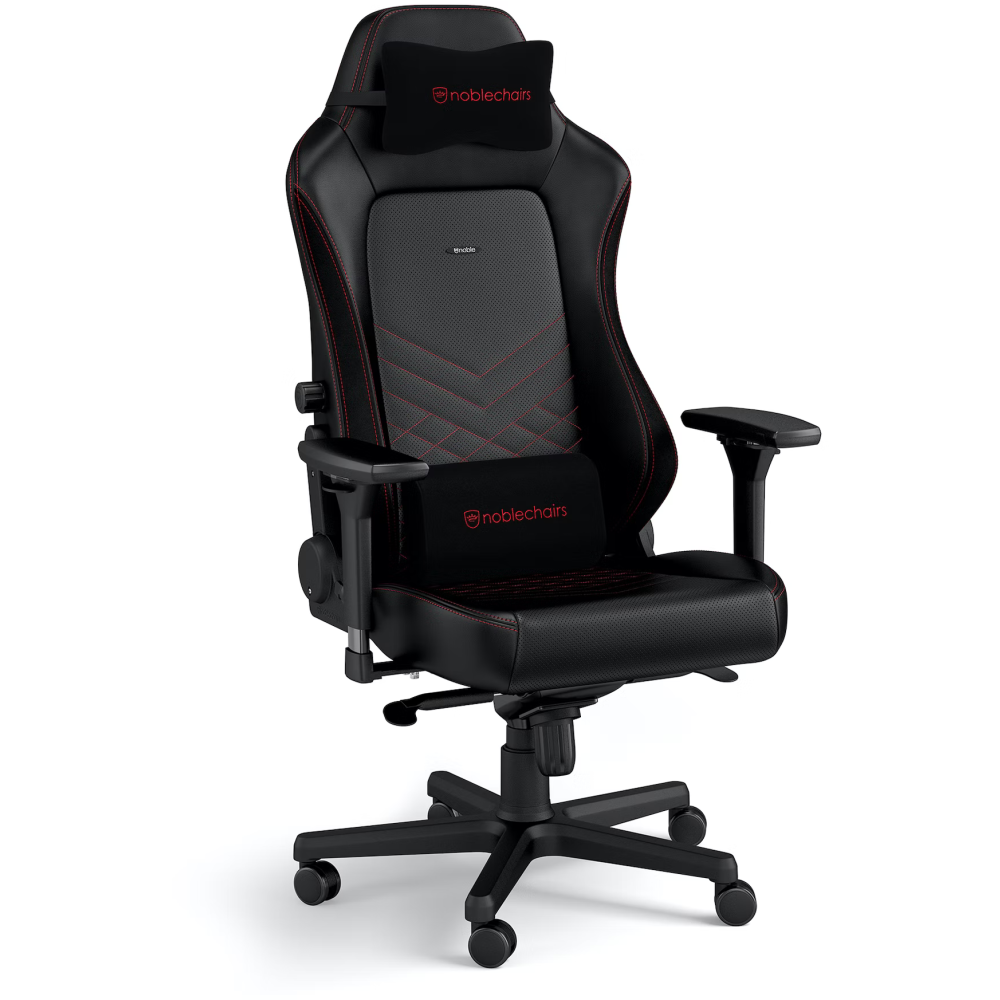 Игровое кресло Noblechairs HERO PU-Leather Black/Red - NBL-HRO-PU-BRD