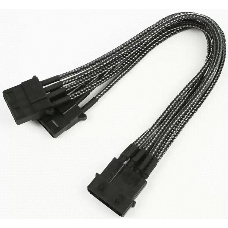 Разветвитель Molex - 2x Molex, 0.2м, Nanoxia NX4PY2EC