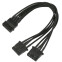 Разветвитель Molex - 2x Molex, 0.2м, Nanoxia NX4PY2E