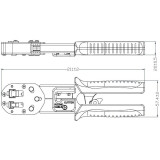 Инструмент обжимной Hyperline HL-3H00010