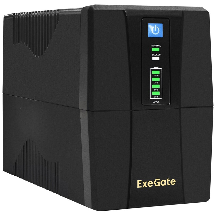 ИБП ExeGate Power Back BNB-1000.LED.AVR.2SH.RJ.USB - EX292786RUS