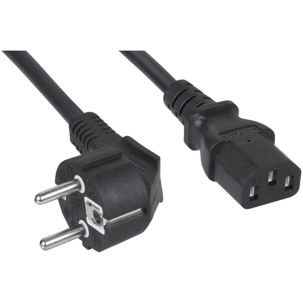 Кабель питания Schuko - IEC-320-C13, 1.8м, Cabeus PC-186-VDE-1.8M