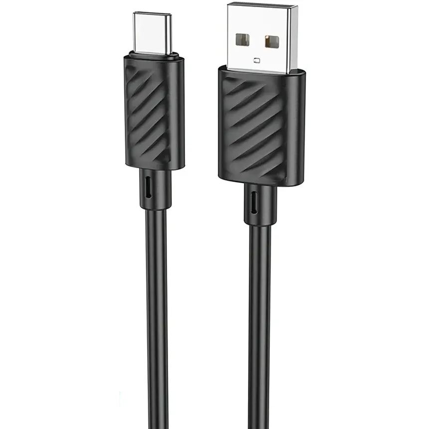 Кабель USB - USB Type-C, 1м, HOCO X88 Black (HC-83349) - 6931474783349