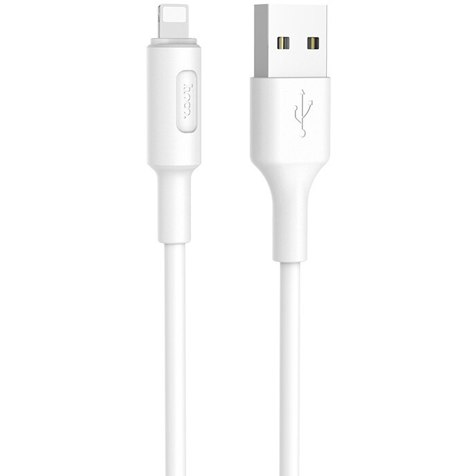 Кабель USB - Lightning, 1м, HOCO X25 White (HC-80114) - 6957531080114