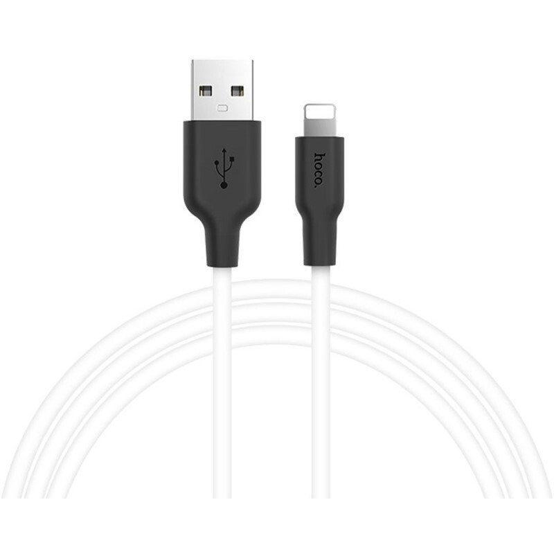 Кабель USB - Lightning, 1м, HOCO X21 White/Black (HC-71365) - 6957531071365