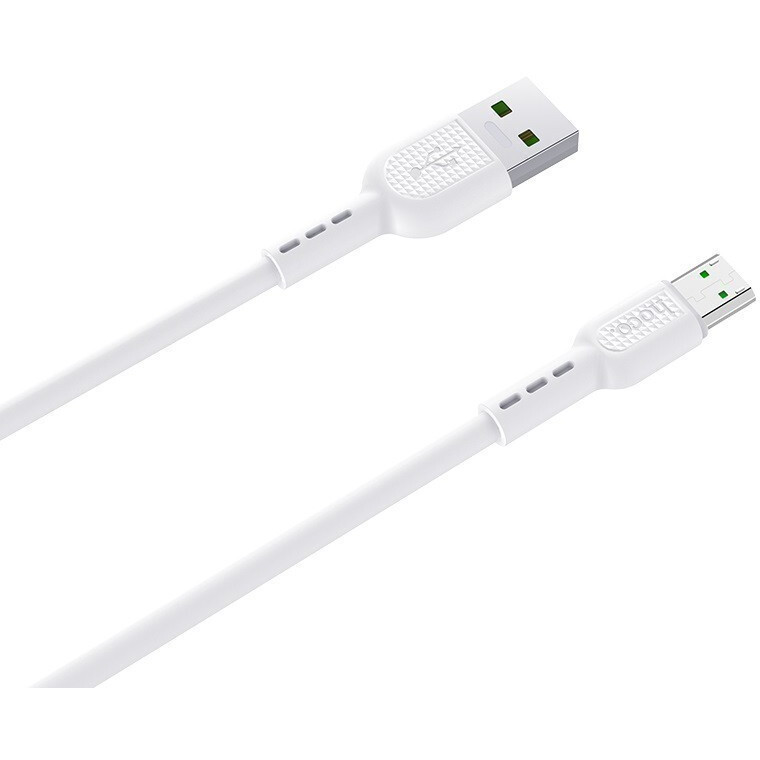 Кабель USB A (M) - microUSB B (M), 1м, HOCO X33 White (HC-09158) - 6931474709158