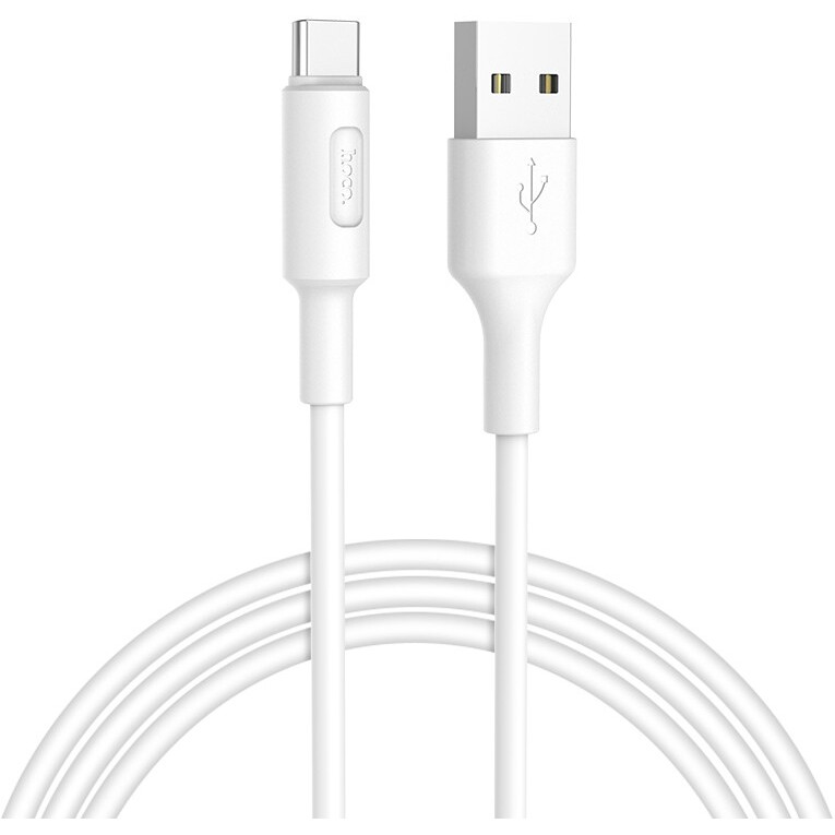 Кабель USB - USB Type-C, 1м, HOCO X25 White (HC-80152) - 6957531080152