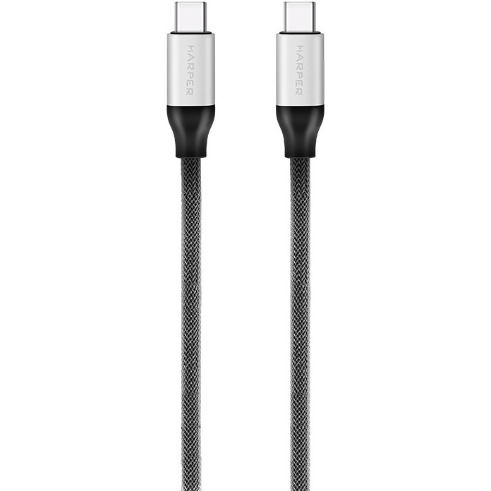 Кабель USB Type-C - USB Type-C, 2м, Harper BRCH-772 Silver