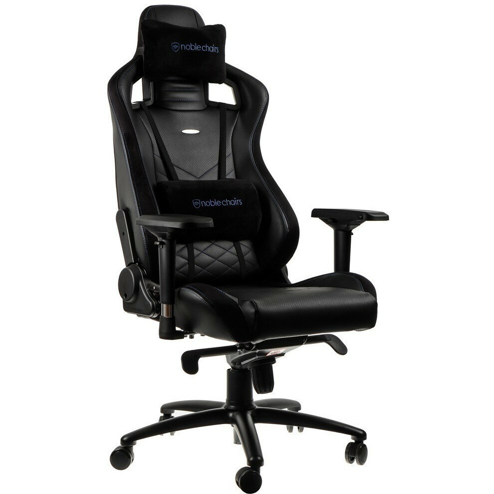 Игровое кресло Noblechairs EPIC PU-Leather Black/Blue - NBL-PU-BLU-002