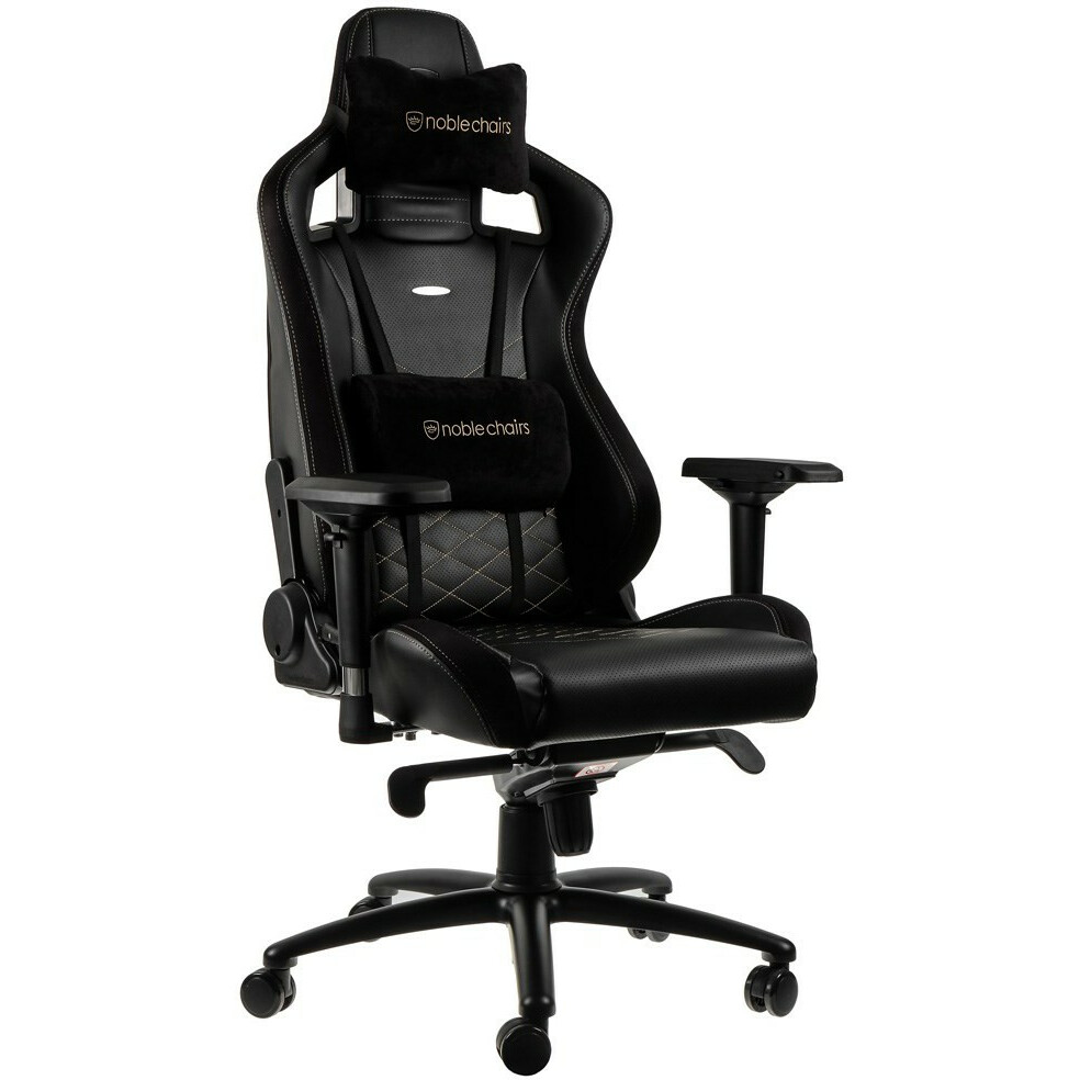 Игровое кресло Noblechairs EPIC PU-Leather Black/Gold - NBL-PU-GOL-002