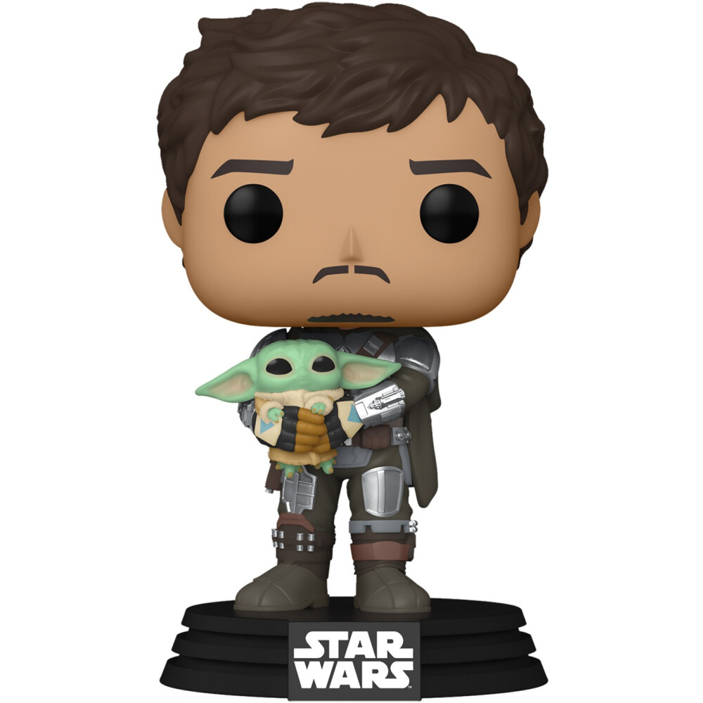 Фигурка Funko POP! Star Wars Mandalorian Mandalorian with Grogu - 54525