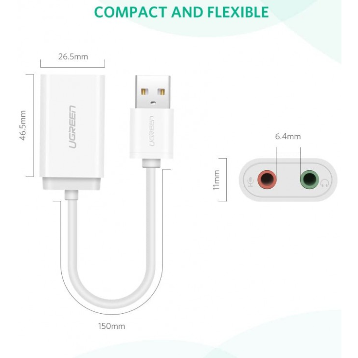 Ugreen звуковая карта