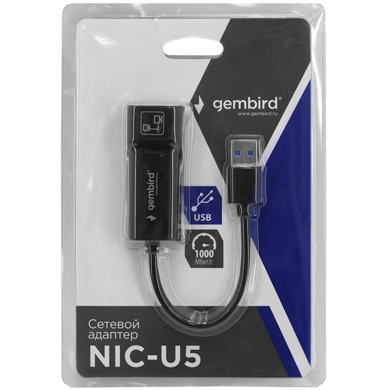 Сетевая карта gembird nic u5