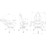 Игровое кресло Cactus CS-CHR-0112BL-M