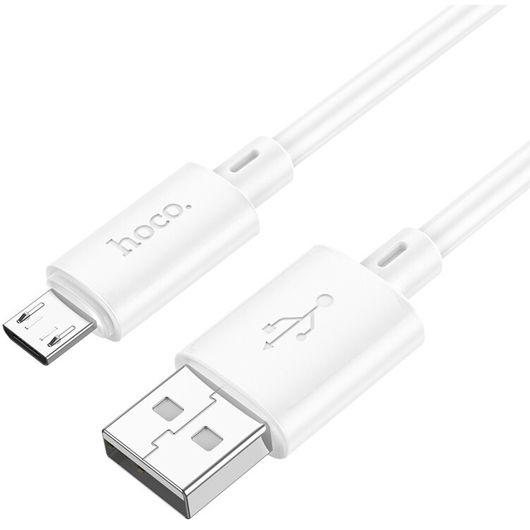 Кабель USB A (M) - microUSB B (M), 1м, HOCO X88 White (HC-83332) - 6931474783332