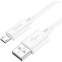 Кабель USB A (M) - microUSB B (M), 1м, HOCO X88 White (HC-83332) - 6931474783332