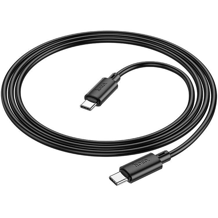 Кабель USB Type-C - USB Type-C, 1м, HOCO X88 Black (HC-83363) - 6931474783363