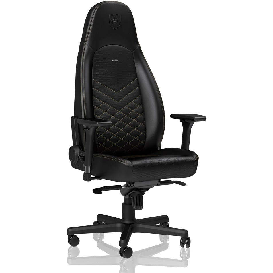 Игровое кресло Noblechairs ICON PU-Leather Black/Gold - NBL-ICN-PU-GOL